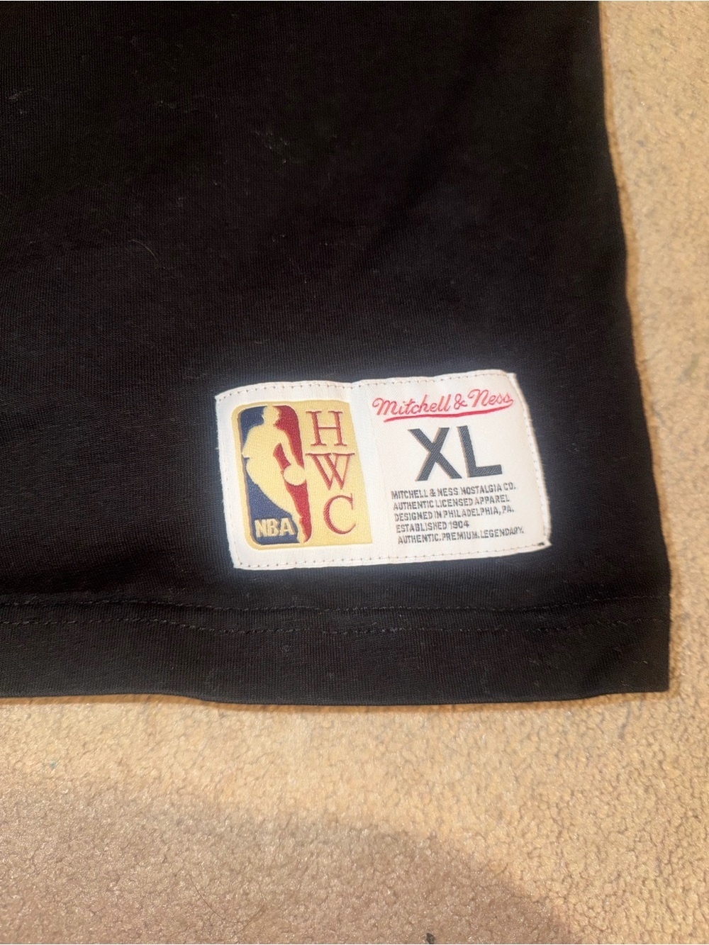 Men's Black San Antonio Spurs Hardwood Classics Team OG 2.0 Premium T-Shirt XL - Picture 3 of 8